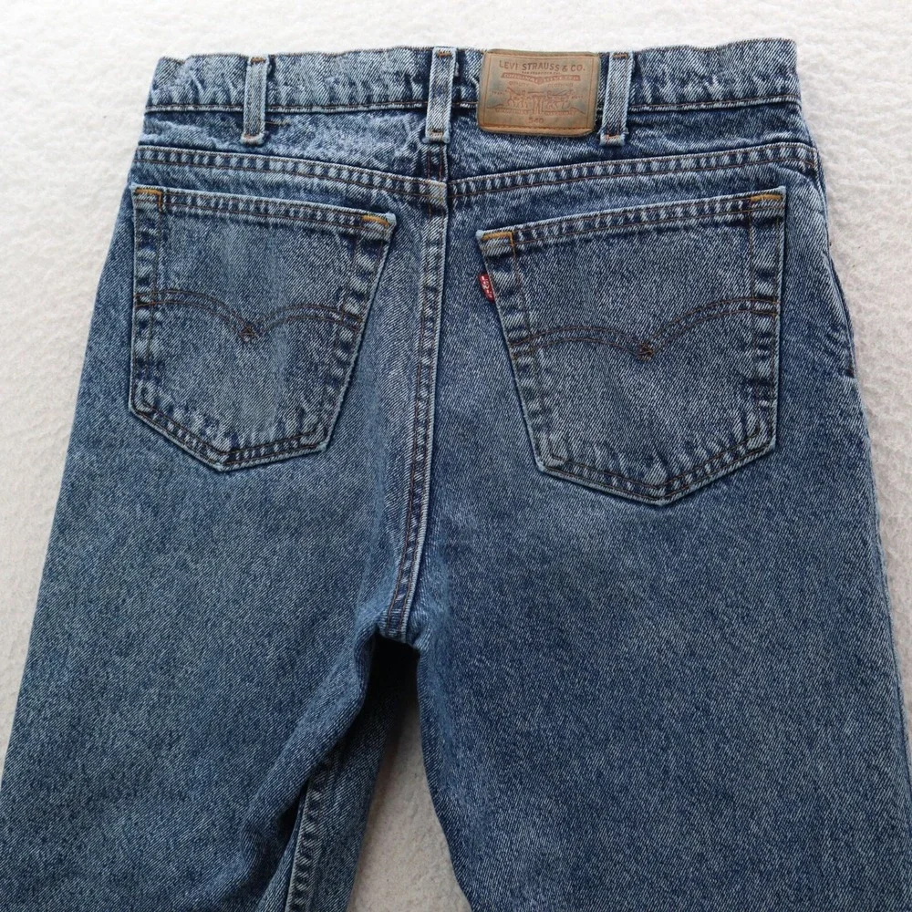 VTG Levi's 540 Jeans 33x32 Blue Relaxed Straight Leg Acid Wash 80's USA Made